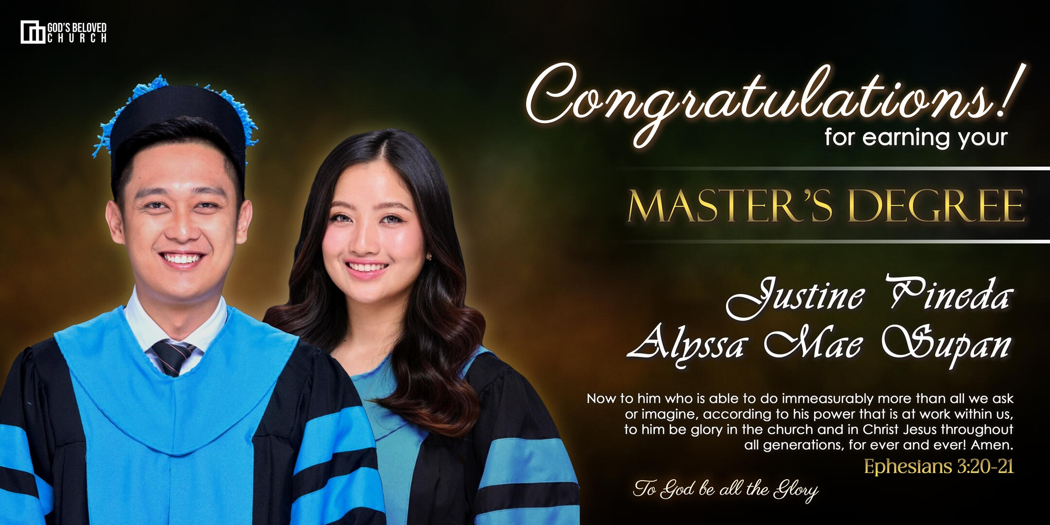 Master&#39;s Degree Passers Poster