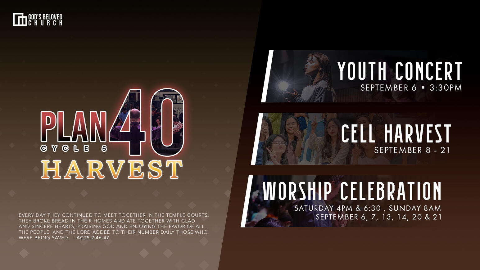 Plan 40 Schedule